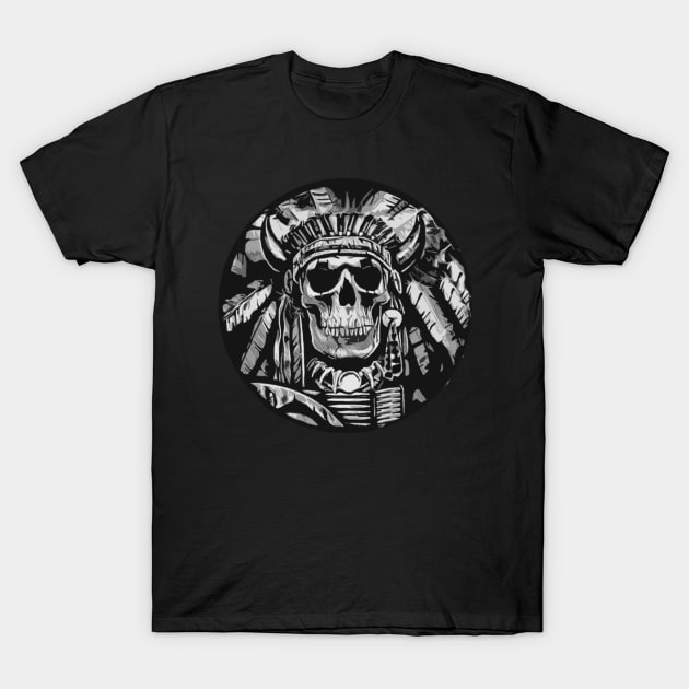 Chief Tactical Skull T-Shirt by  The best hard hat stickers 